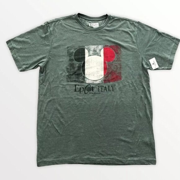 Disney Parks - EPCOT Italy Pavilion - Mickey Icon Flag Shirt for Adults - Picture 1 of 3